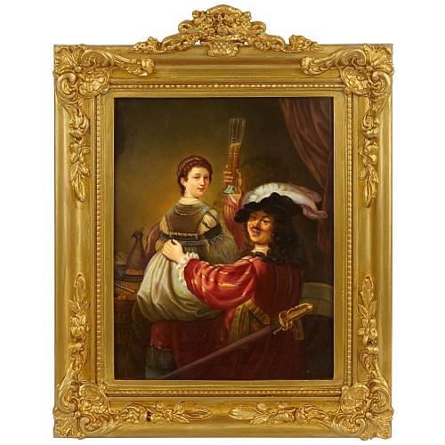 Фарфоровый пласт. «Веселый блудный сын в таверне». КПМ.