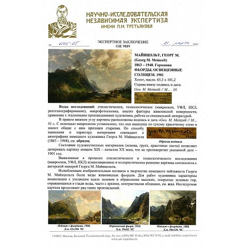 Экспертиза НИНЭ имени П.М. Третьякова.