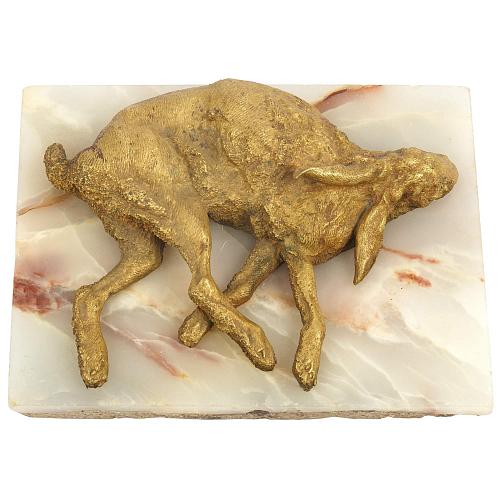 Пресс-папье "Добытый заяц". Н.И.Либерих