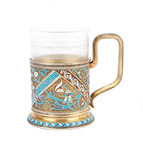 Подстаканник с эмалью