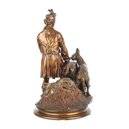 Скульптуры парные «Шотландские охотники». Мене.