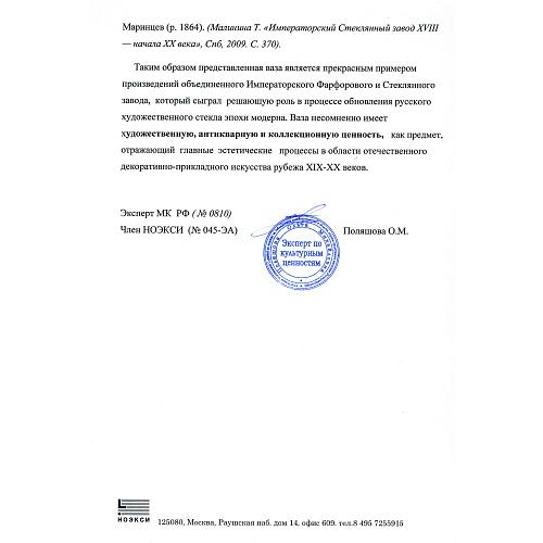 Экспертное заключение