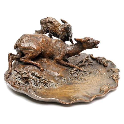 Плато для визитных карточек "Олени"