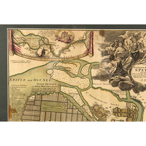 «Топографическое описание Санкт-Петербурга». J. B. Homann. 1726-1727 гг.
