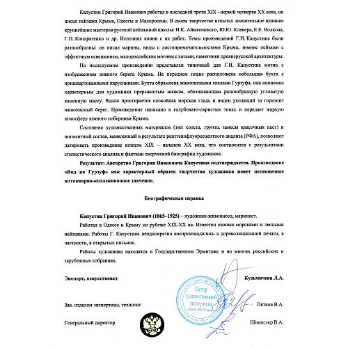 Экспертное заключение