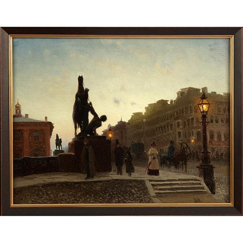 "Невский проспект, Аничков мост". Академик Сергеев.