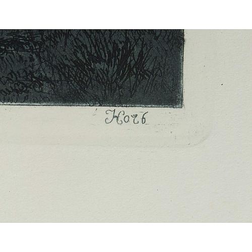 Офорт И.И.Шишкина «Ночь» 1886