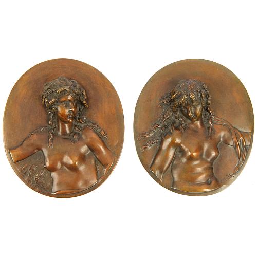 Барельефы парные «Вакханки». Клодион.