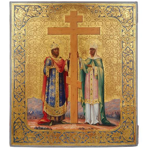 Икона «Святые равноапостольные Константин и Елена»