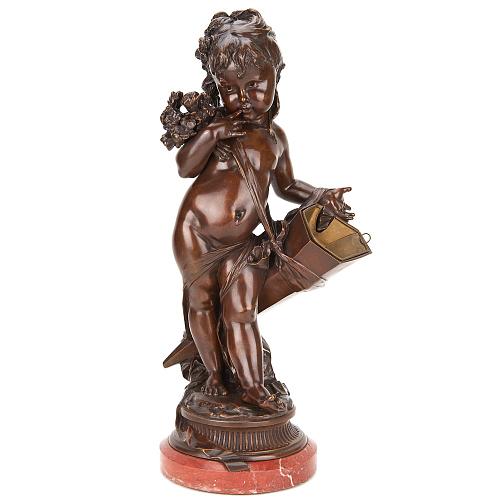 Композиция "Девочка с вазой для букета"