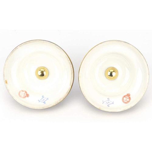 Вазы парные с крышками "Галантные сцены"