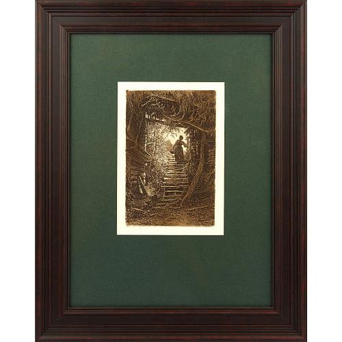 Офорт И.И.Шишкина «Крестьянка» 1875