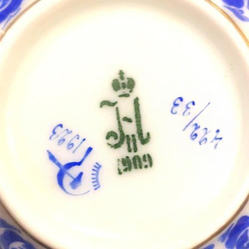 Сервиз на 6 персон "Синие розы". Н II