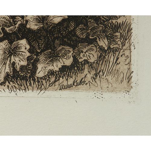 Офорт И.И.Шишкина «Часовенка» 1873