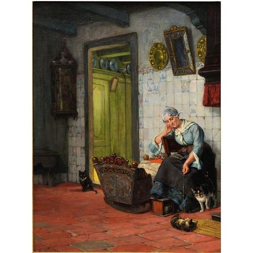 Картина "Радость материнства". К.Э. Мюкке.