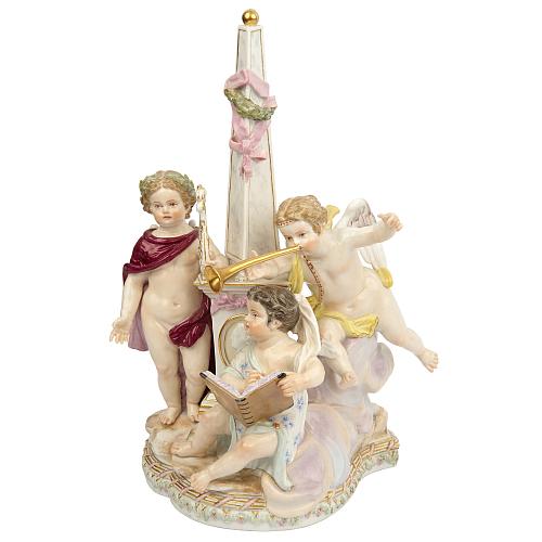 Скульптурная композиция "Аллегория поэзии". Мейссен