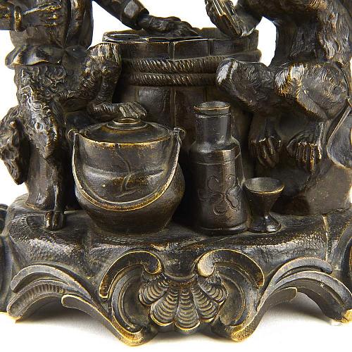 Чернильница "Игра в карты"