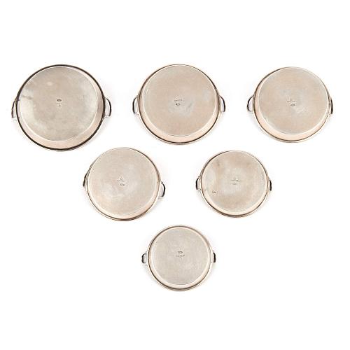 Комплект из шести икорниц. Бр. Грачевы.