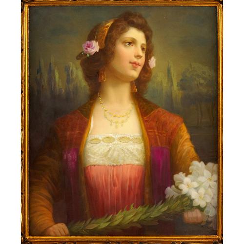 Фарфоровый пласт "Тициана". Вена.