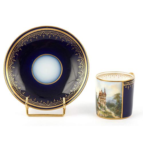 Чашка с блюдцем «Карловы Вары». Вена.