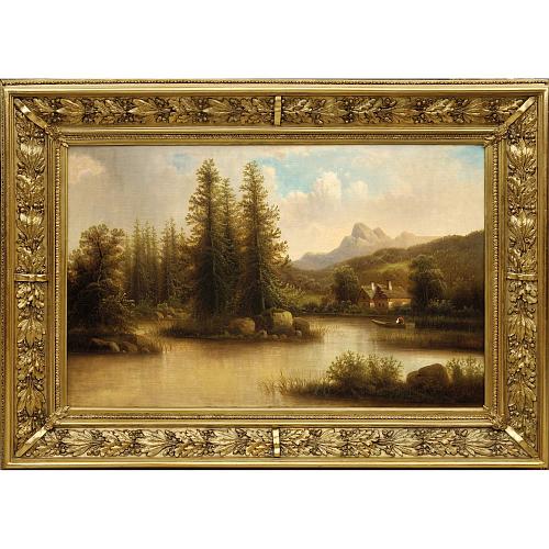 Д. Вирбицки. Пейзаж с рекой.