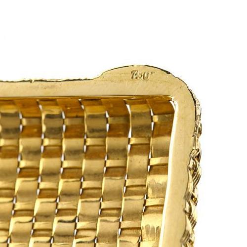 Портсигар золотой