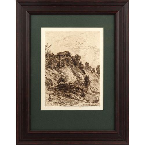 Офорт И.И.Шишкина «Обрыв» 1878