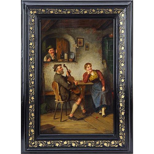 Парные картины "В трактире" "Музицируют"