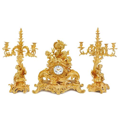 Каминный гарнитур в стиле Людовика ХV. Франция.