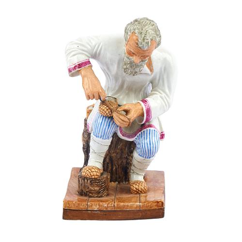 Статуэтка "Мужик плетущий лапти" Попов