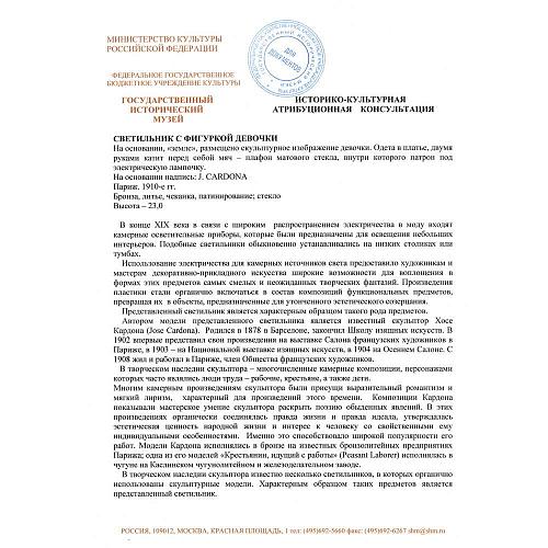 Экспертное заключение ГИМ.