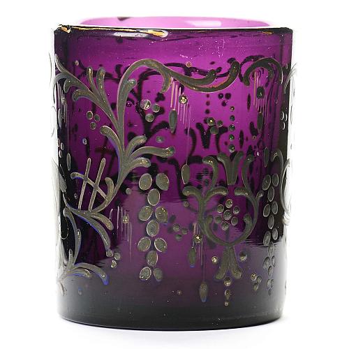 Стакан с цветочной росписью, Гусь Хрустальный.