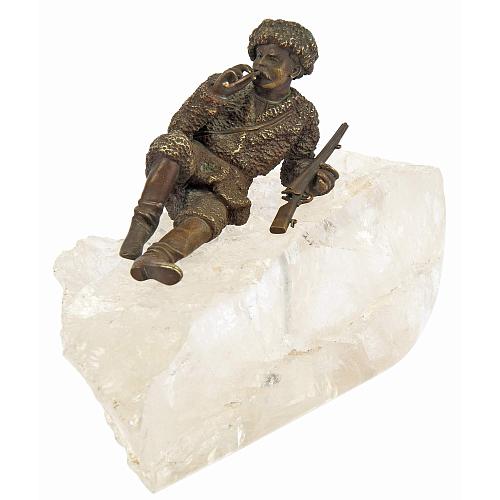 Пресс-папье "Отдыхающий охотник"