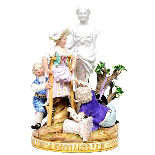 Скульптурная композиция «Озорники». Мейссен