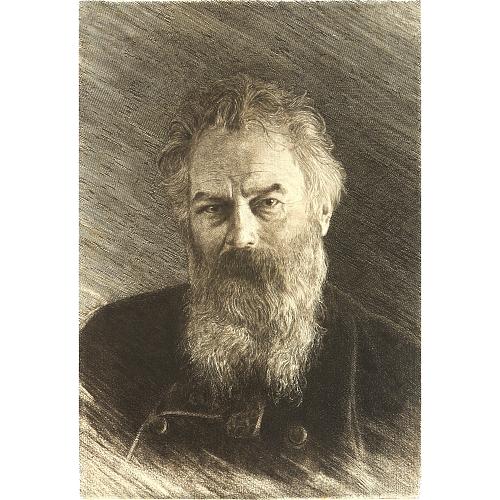 Офорт И.И. Шишкина "Автопортрет" 1886