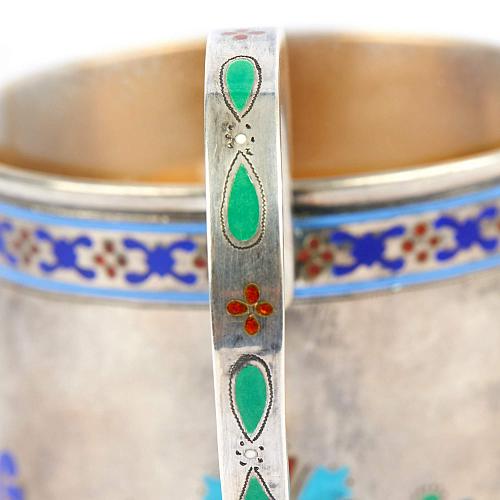 Подстаканник с эмалью