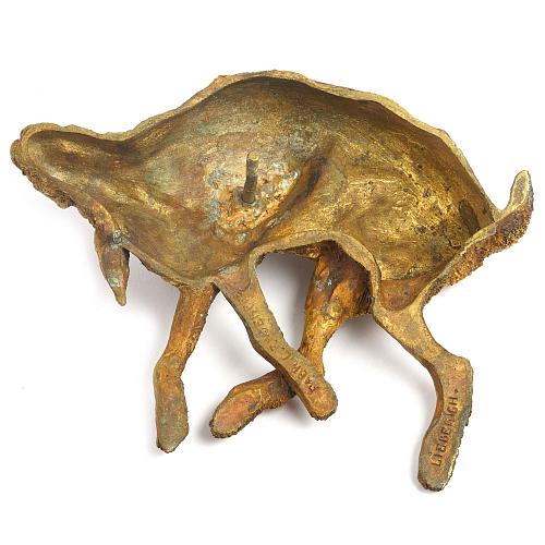 Пресс-папье "Добытый заяц". Н.И.Либерих