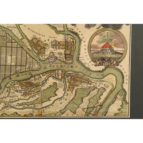«Топографическое описание Санкт-Петербурга». J. B. Homann. 1726-1727 гг.