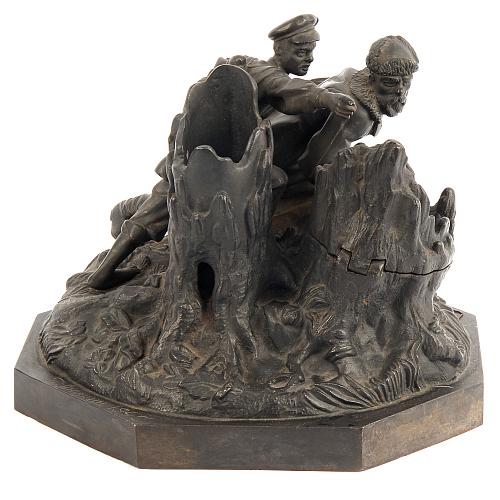 Чернильница «Партизаны». СССР. 1947 год.