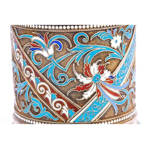 Подстаканник с эмалью