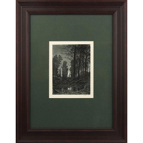 Офорт И.И.Шишкина «Зорька» 1876