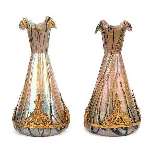 Парные вазы "Wilhelm Kralik"