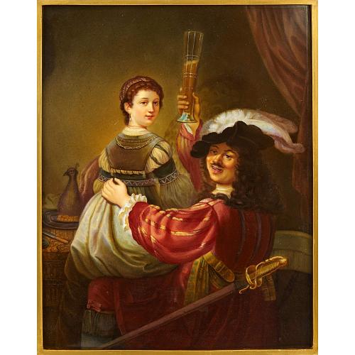 Фарфоровый пласт. «Веселый блудный сын в таверне». КПМ.