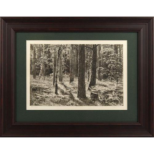 Офорт И.И.Шишкина «Папоротник» 1886