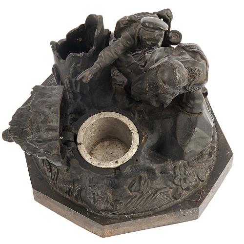 Чернильница «Партизаны». СССР. 1947 год.