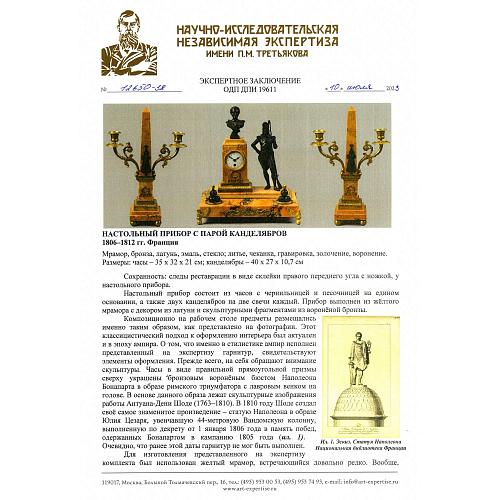 Экспертное заключение НИНЭ имени П. М. Третьякова.