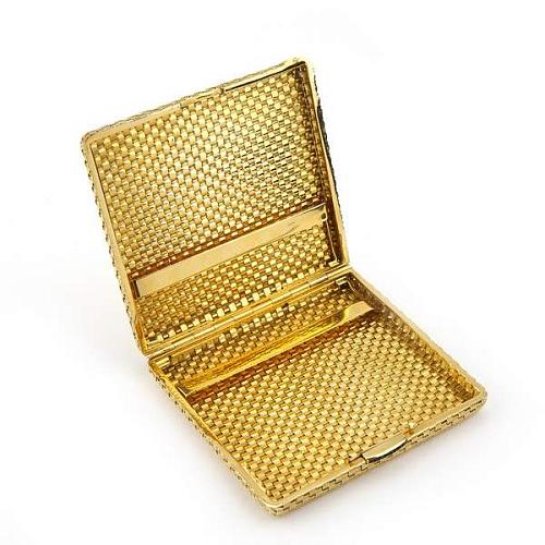 Портсигар золотой