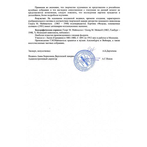 Экспертиза НИНЭ имени П.М. Третьякова.