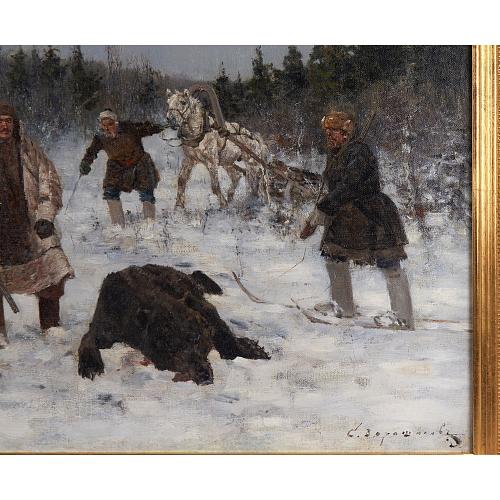 С.С. Ворошилов «Охота на медведя»