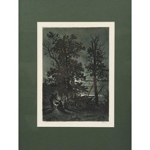 Офорт И.И.Шишкина «Ночь» 1886